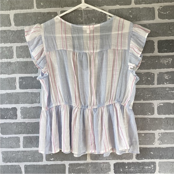 Blu Pepper Ruffle Top -L - Picture 6 of 8